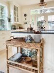 My New Rattan Serving Cart (how I’ll use it in my kitchen + why I’m so excited about it!)
