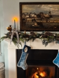 Our Coastal Christmas Mantel – The Inspired Room